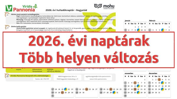 2026. évi naptárak