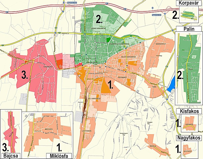 Nagykanizsa lomtalanítási zónái