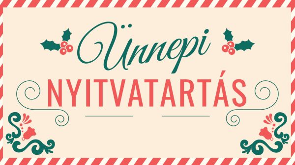 Tájékoztató decemberi és újévi ügyfélfogadásról